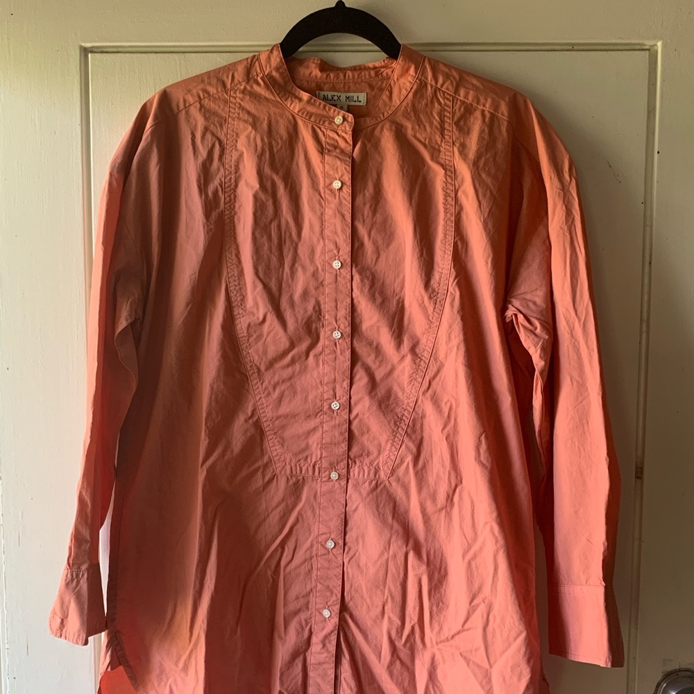 Alex Mill Coral Button Up Dress Shirt